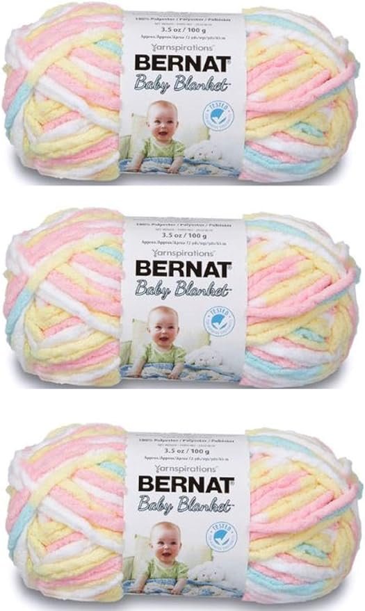 Bernat Baby Blanket Yarn 3-Pack - Pitter Patter