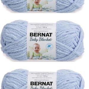 Bernat Baby Blanket Yarn 3-Pack in Baby Blue