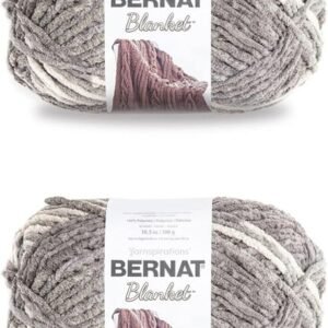 Bernat Blanket Silver Steel Yarn - 2 Pack, 300g