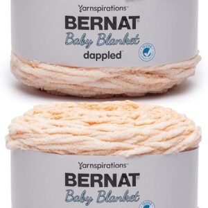 Bernat Baby Blanket Dappled Yarn 2 Pack Apricot
