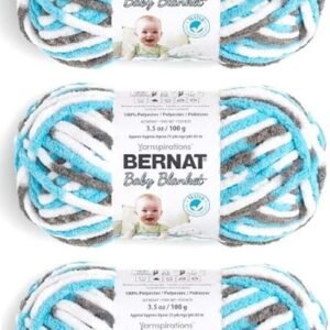 Bernat Baby Blanket Yarn, Sail Away 3-Pack, Super Bulky