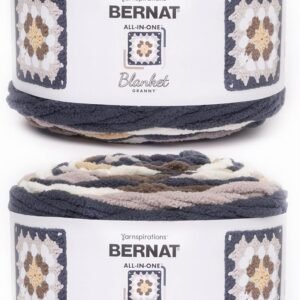 Bernat Blanket Granny Square Yarn 2-Pack - Asphalt