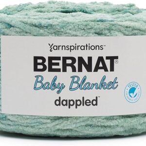 Bernat Baby Blanket Dappled Yarn in Misty Jungle Green