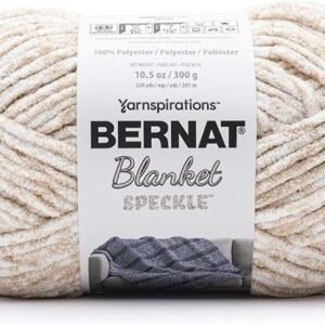 Bernat Blanket Speckle Yarn in Cream Color