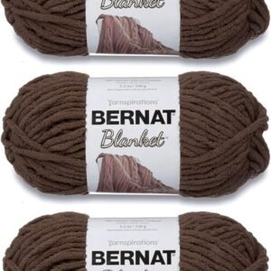 Bernat Blanket Taupe Yarn 3-Pack, Super Bulky 150g