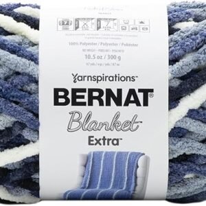 Extra Faded Blue Yarn Blanket for Comfort