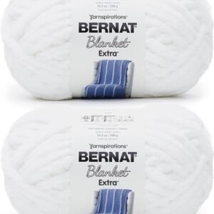 Bernat Blanket Extra White Jumbo Yarn 2-Pack