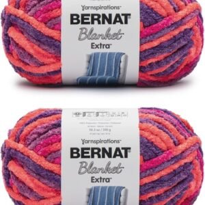 Bernat Blanket Extra Plum Brights Yarn 2 Pack
