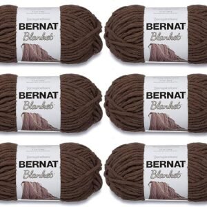 Bernat Blanket Yarn 5.3oz Taupe 6-Pack Bundle