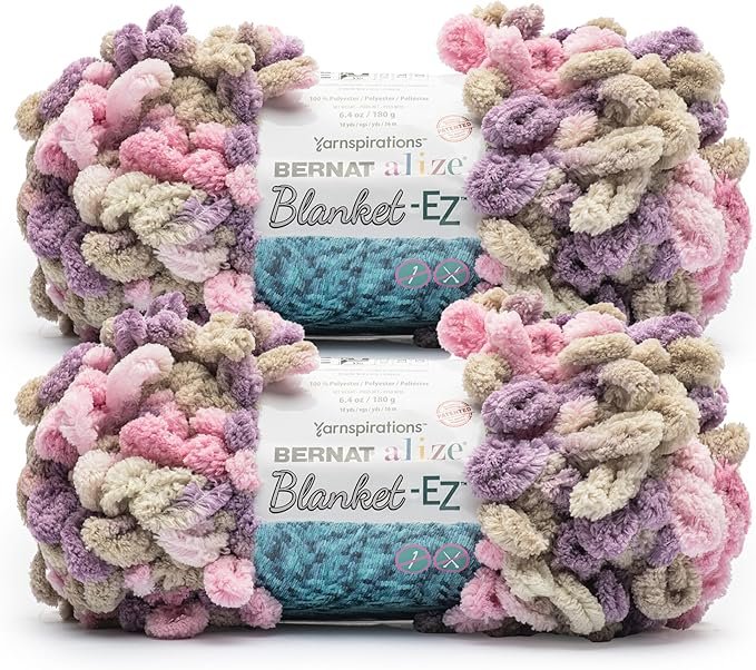 Bernat Alize Lilac Bush Jumbo Blanket Yarn 2 Pack