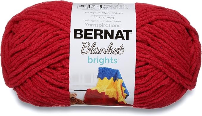 Bernat Blanket Brights Yarn 300g Race Car Red
