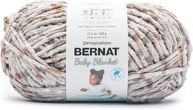 Bernat Baby Blanket Pebble Dot Yarn - 1 Pack