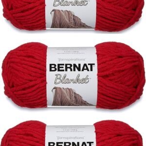 Bernat Blanket Yarn Cranberry 3-Pack Bundle