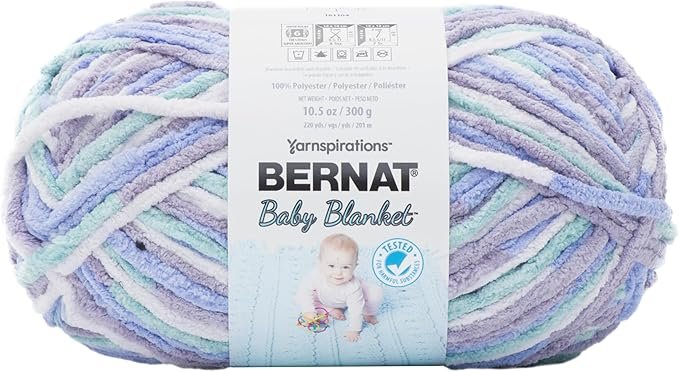 Bernat Baby Blanket Big Ball Yarn in Posey Purple