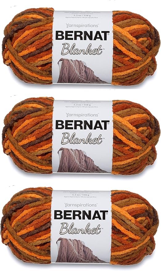 Bernat Blanket Yarn 3-Pack Fall Leaves Colorway
