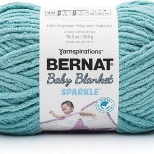 Bernat Baby Blanket Sparkle Yarn - Seaside 300g