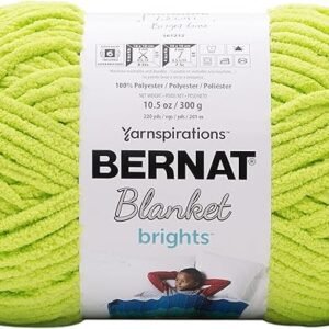 Bright Lime Bernat Blanket Yarn for Cozy Projects